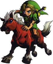 Link auf Epona mit Fee Taya