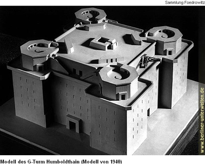 Modell des Geschützturms Humboldthain