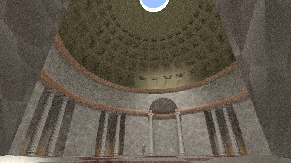 Pantheon Rom 3D Innenraum