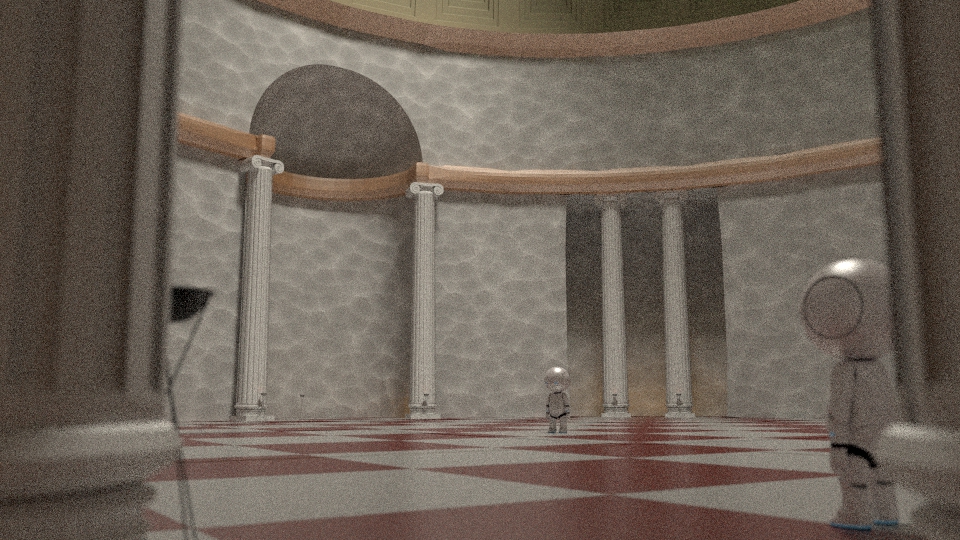 Pantheon Rom 3D Innenraum