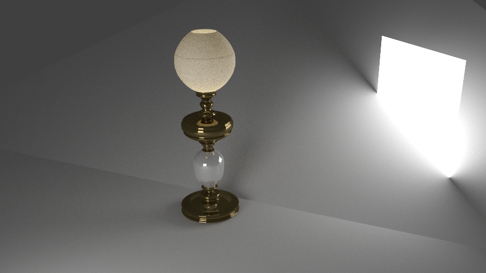Petroleum-Lampe 3D