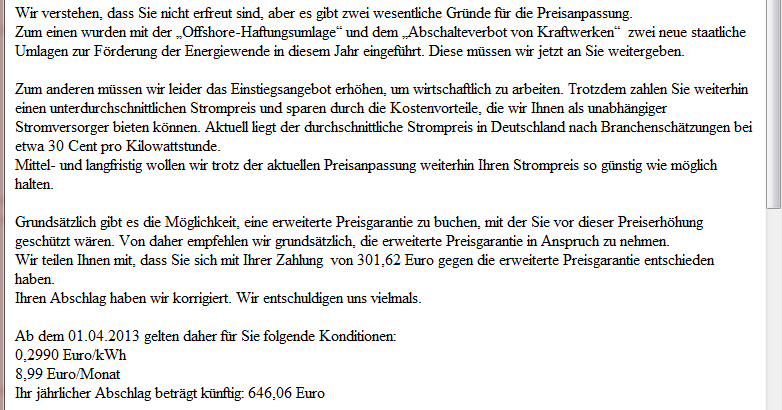 Antwortschreiben von Löwenzahn (4.03.2013)
