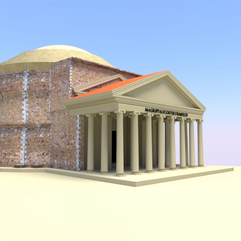 Pantheon-Rekonstruktion: Vorher