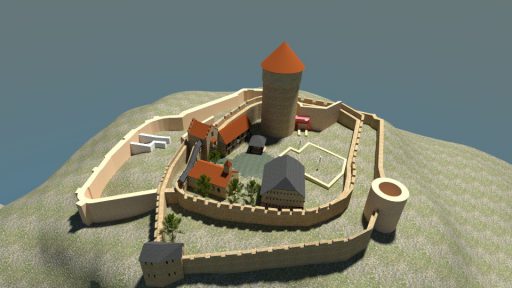 3D-Rekonstruktion der Burg Tannenberg