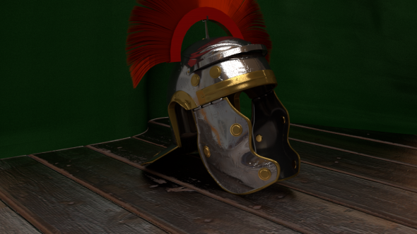 Legionärshelm in 3D