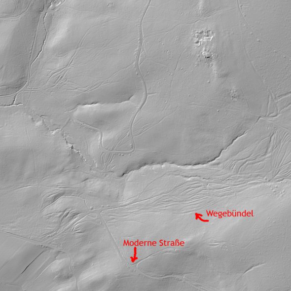 Alte Wege im Lidar-Scan