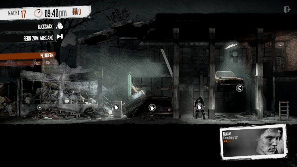 This War of mine: Unterwegs in einer Autowerkstatt