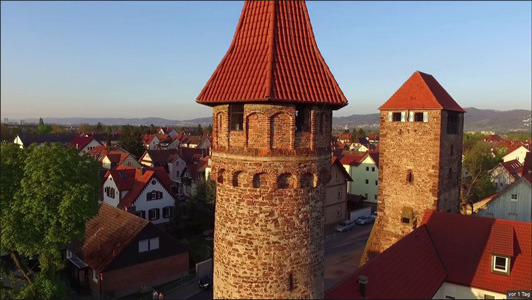 Video: Sightseeing in Ladenburg mit der Drohne