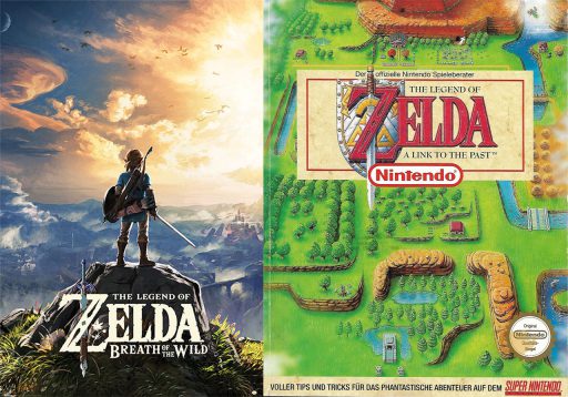 Breath of the Wild und A Link to the Past Spielecover