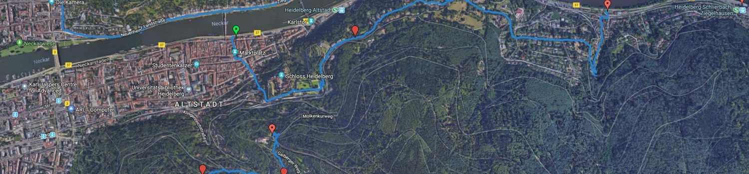 Verwendung von GPX- und KML-Dateien mit Google Maps