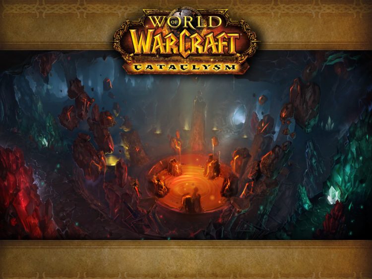 Ladescreen der WoW-Instanz "Steinerner Kern" (Cataclysm)