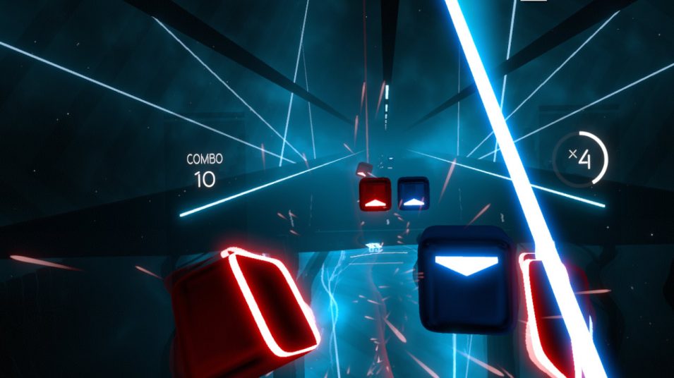 Laser-Action mit Beat Saber