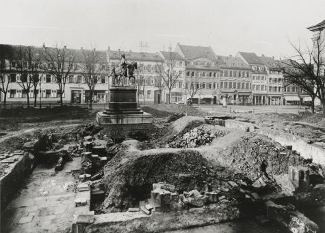 Ludwigsplatz in Heidelberg 1912