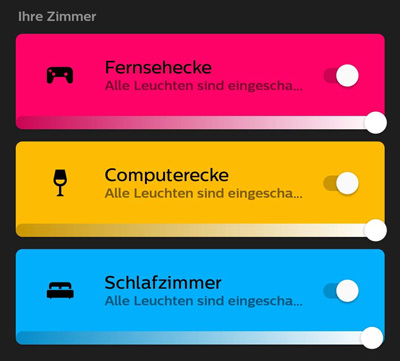 Zimmer in Philips Hue