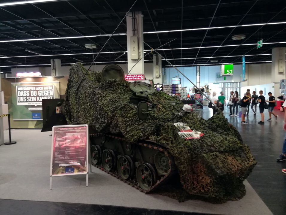 Ein Wiesel auf der Gamescom