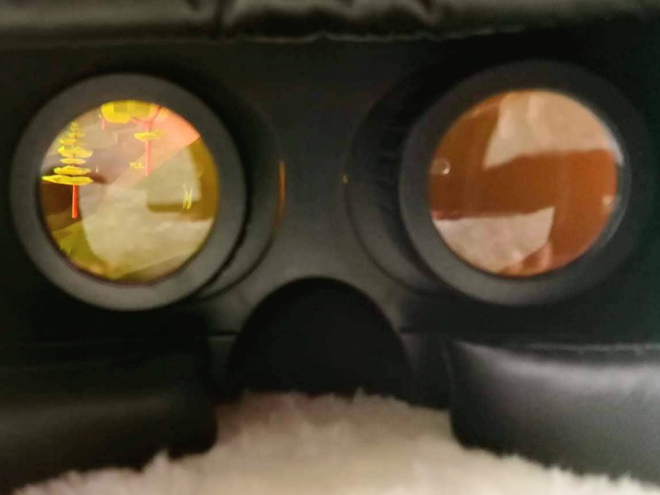 Blick durch die VR-Brille