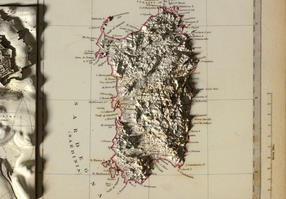 Inseln im Mittelmeer - Historische Karte aus 1831