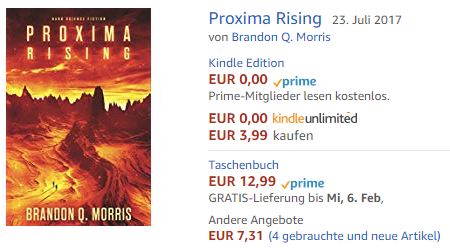 Beispiel für Preise beim Kindle