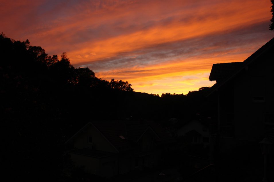 Sonnenuntergang Schönau 2015