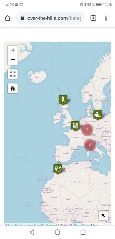 Maps Marker Pro-Karte auf dem Smartphone