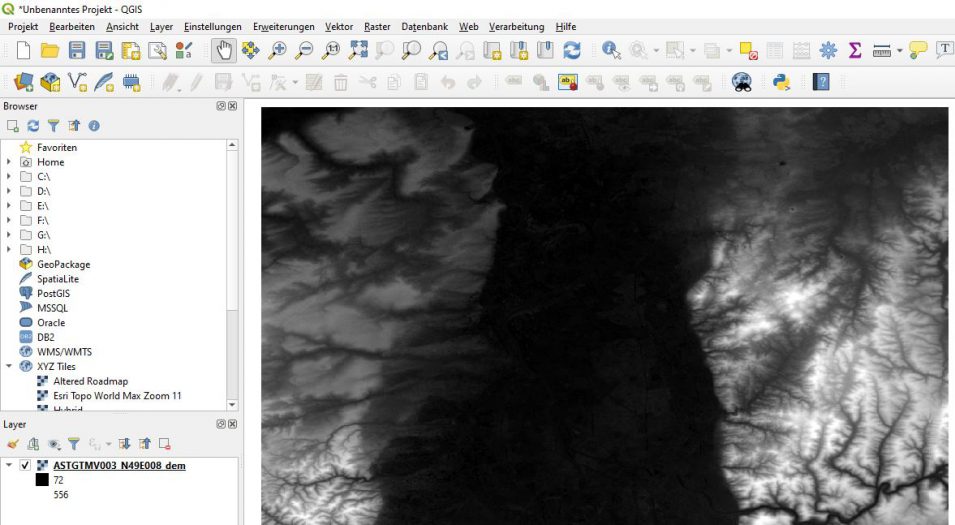 GeoTIFF in QGIS