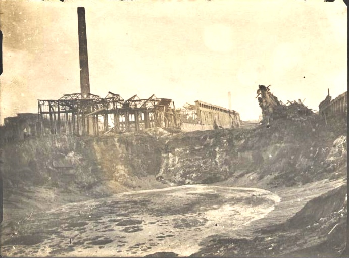 Explosionskrater von Oppau 1921