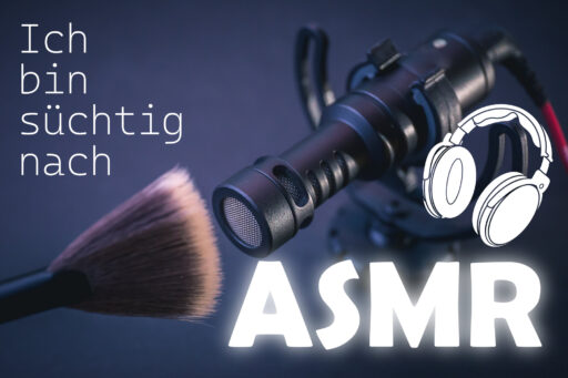 ASMR-Titelbild: Mikrophon mit Pinsel