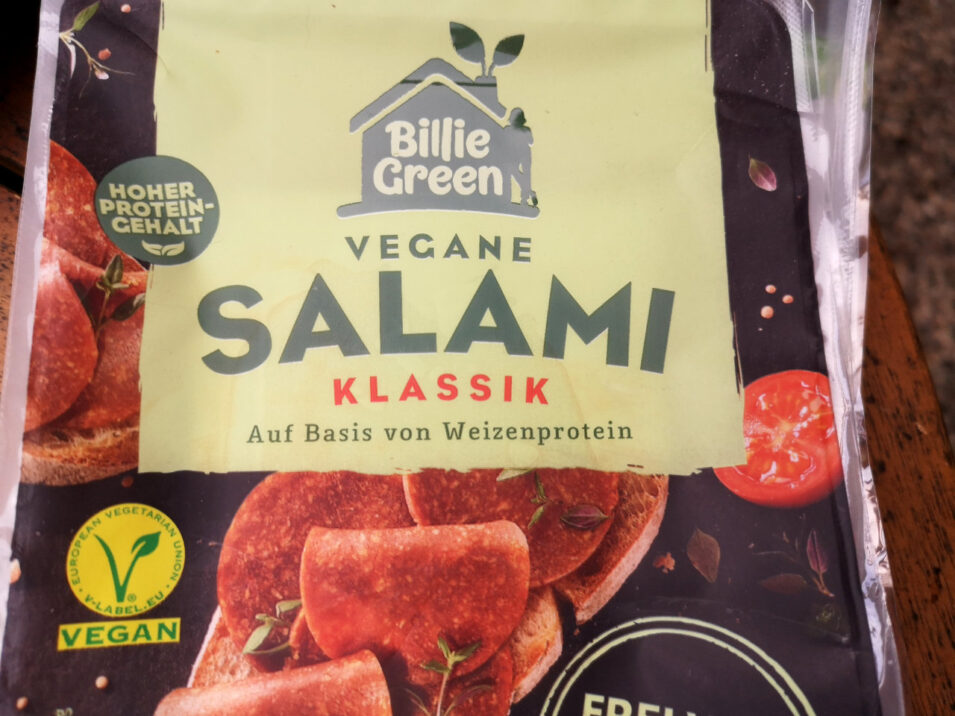 Packung "Vegane Salami Klassik" von Billie Green
