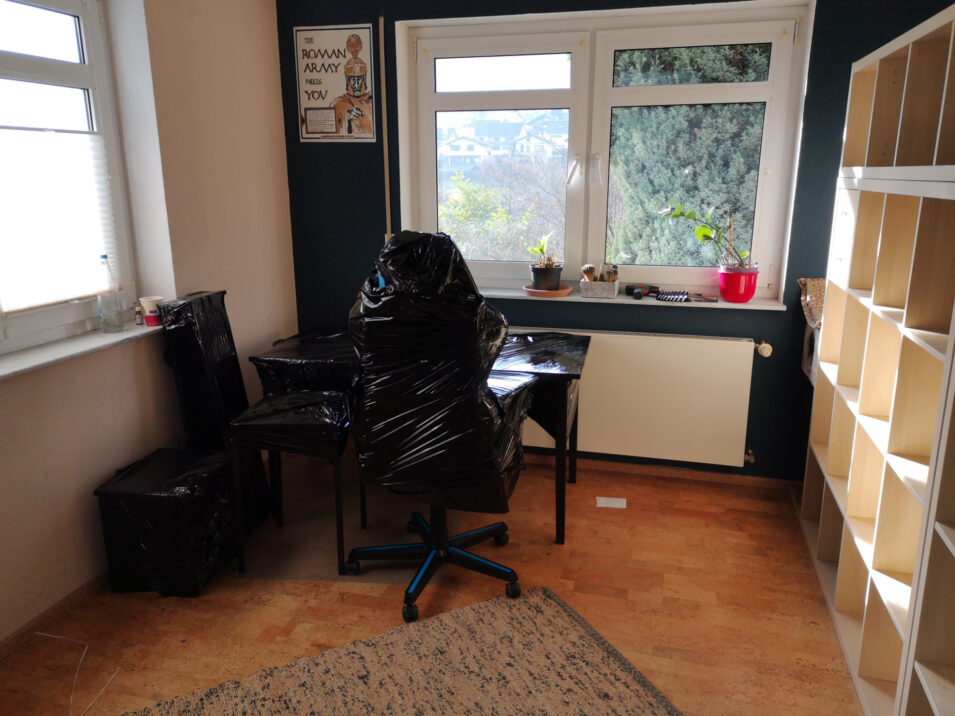 Mein Streamzimmer, nachdem der Packservice fertig war