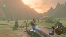 Link im Sonnenuntergang