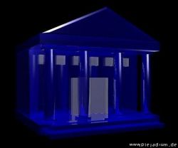 Spaß-Rumgebastel mit Simply 3D, einem einfachen 3D-Grafikprogramm. August 2002