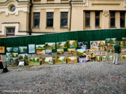 Urlaub mit Saph und seinen Eltern in Charkow in der Ukraine. Straßenmarkt in Kiew 30. Juli - 14 August 2009