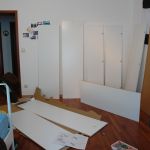 Und jetzt steht der Schrank schon. Verteilt Schlafzimmer-Update