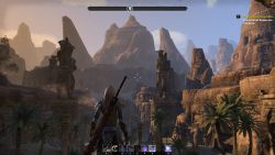 Aussicht genießen in einem Wüstengebiet. Dieser Staub, diese Texturen! ESO