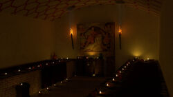 17.08.2013. Der Kultraum des Mithräums II von Güglingen. Mithräum Güglingen - Kultraum