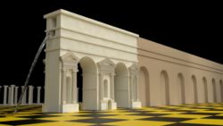 Surrealistische Porta Maggiore, erstellt mit Blender (Cycles) Porta Maggiore 3D