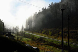 Morgendlicher Nebel im Osten Schönau im April 2018