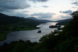 Queen's View bei Loch Tummel am Abend Schottland 2003