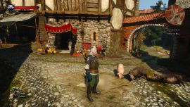 Ich glaub', mein Schwein pfeift! Mitten in der Stadt! Witcher 3