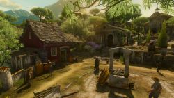 Hier lässt es sich leben Blood and Wine - Geralts Weingut