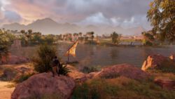 Sonnenuntergangsstimmung am Nil Assassins Creed Origins | Nil am Abend
