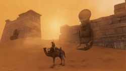 Sandsturm an einer alten Ruinenstätte Assassins Creed Origins | Sandsturm Ruinen