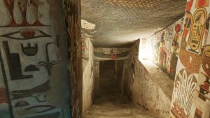 Treppe noch tiefer in die Grabkammer Nefertari - Journey to Eternity