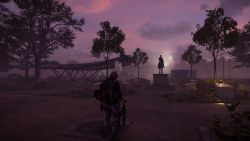 Die Reiterstatue wirkt wie ein einsamer Cowboy :D Reiterstatue in der Morgendämmerung